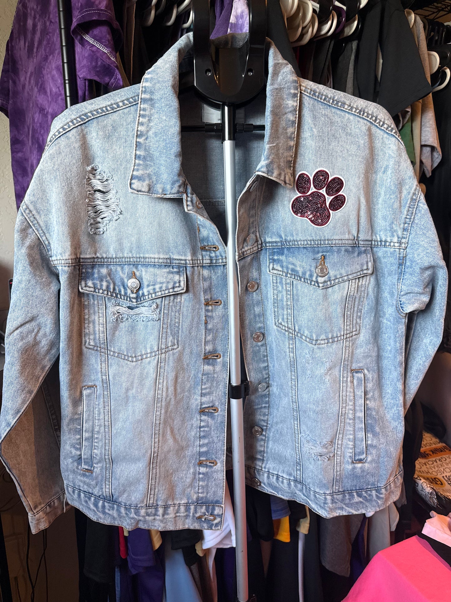 Cashion Wildcats Patch Denim Jacket AM