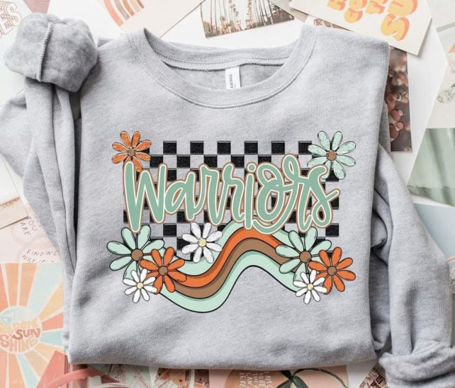 Warriors Floral Gildan Softstyle Sweatshirt