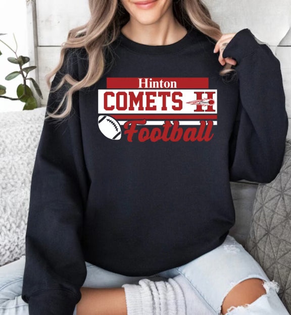 Comets Football Bella Canvas or Gildan Softstyle Sweatshirt