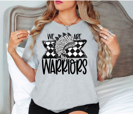 We Are Warriors Checkered Bella Canvas