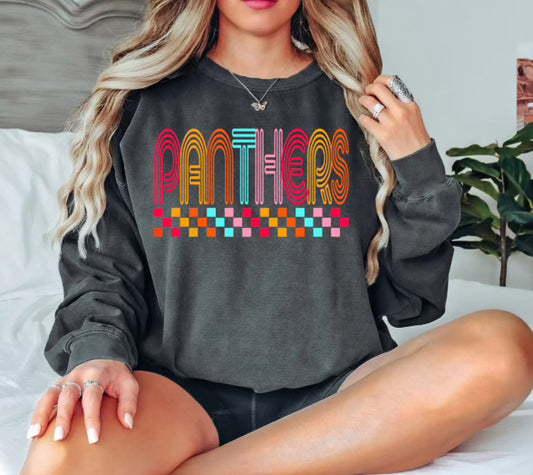 Panthers Checkered Gildan Softstyle Sweatshirt