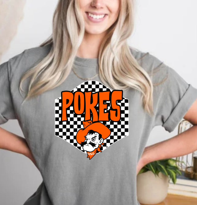 Pokes Checkered Comfort Color