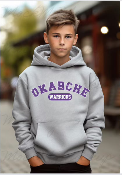 Okarche Warriors Youth LAT Sweatshirt or Hoodie