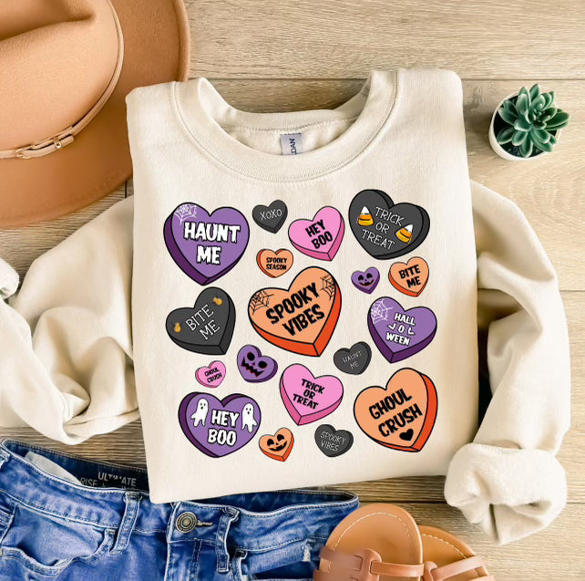 Halloween Hearts Gildan Softstyle Sweatshirt