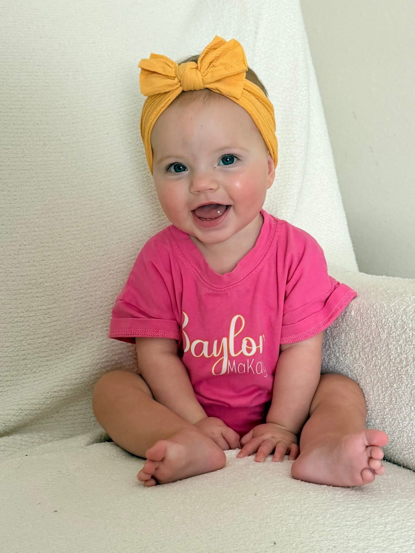 Bright Smile Bubble Romper Personalized