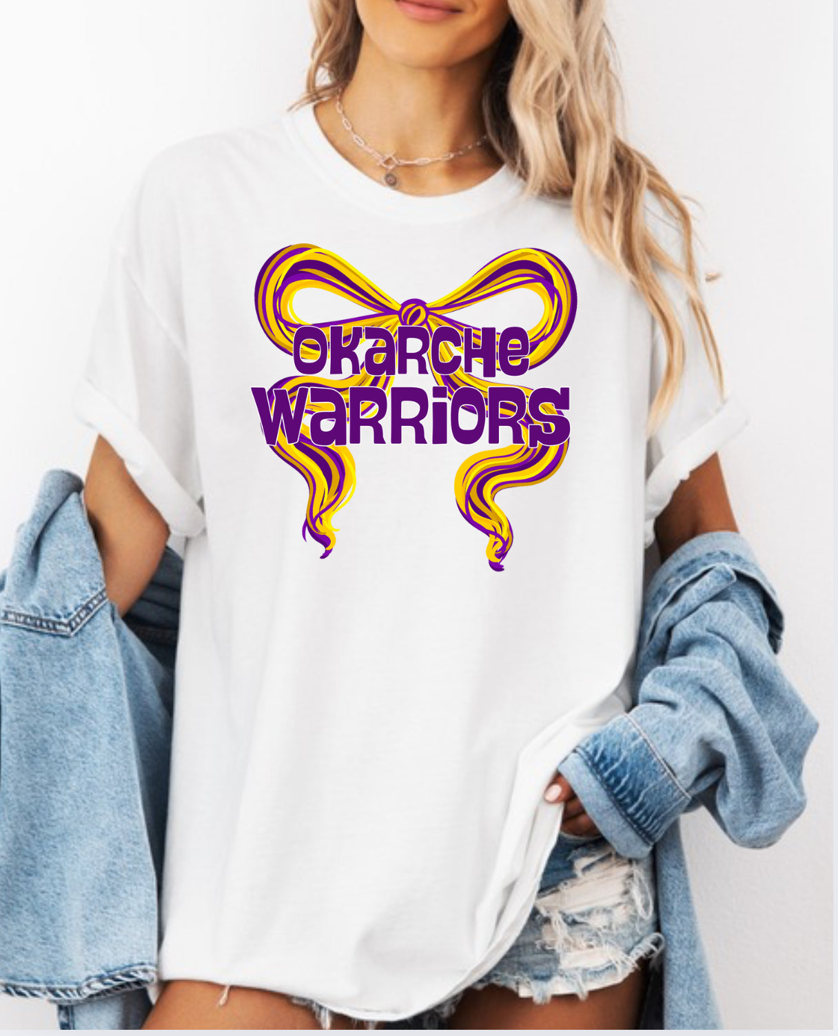 Okarche Warriors Bow on White