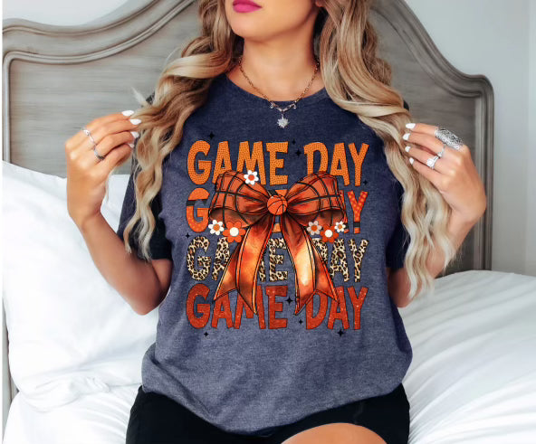 Game Day Basketball Bow