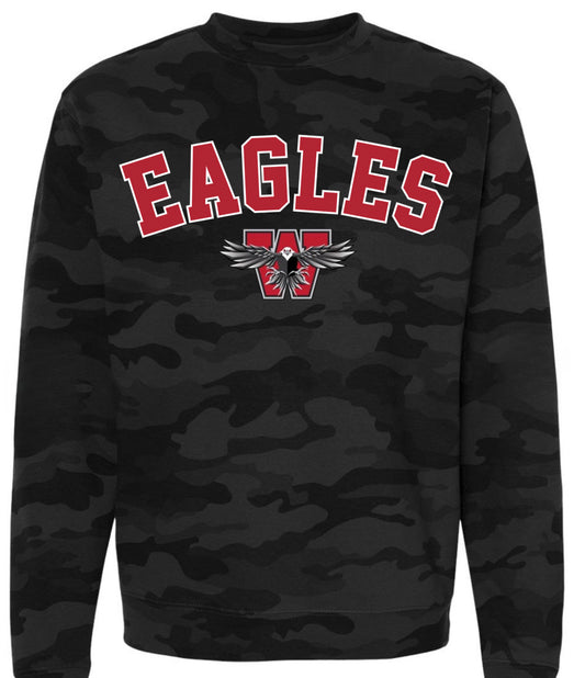 Weatherford Eagles Black Camo Sweatshirt