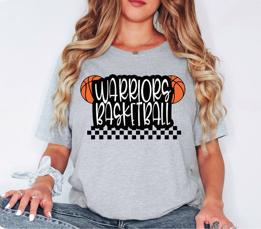 Warriors Basketball Checkered