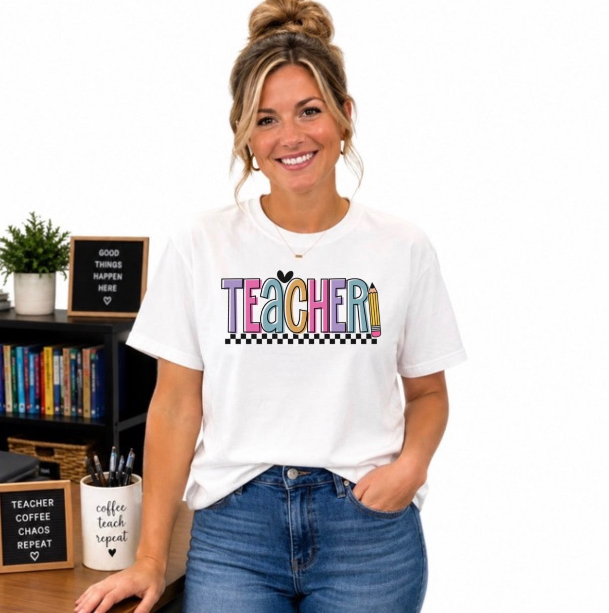 Teacher Checkered