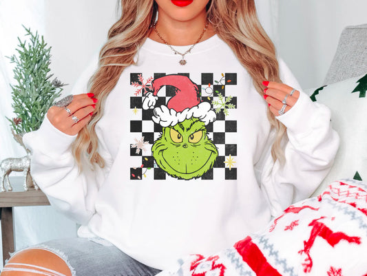 Grinch Checkered