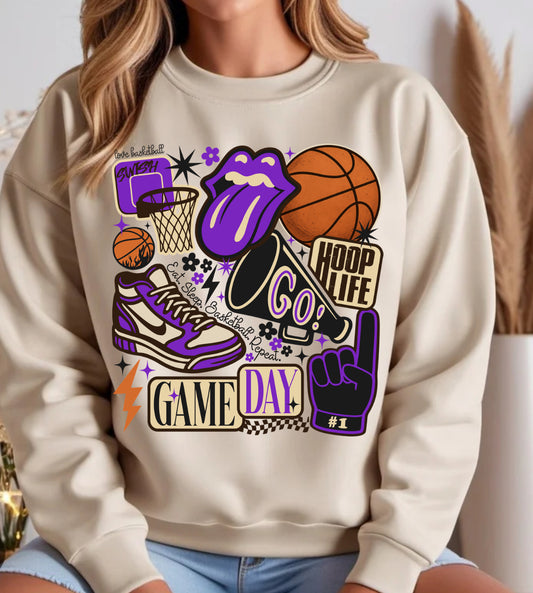 Game Day Hoop Life Purple