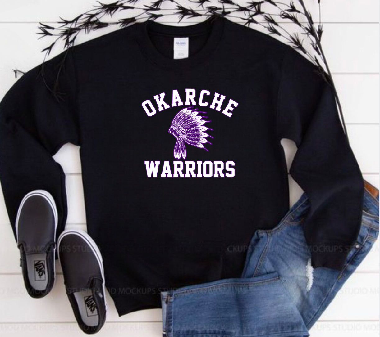 Okarche Warriors Bold Mascot