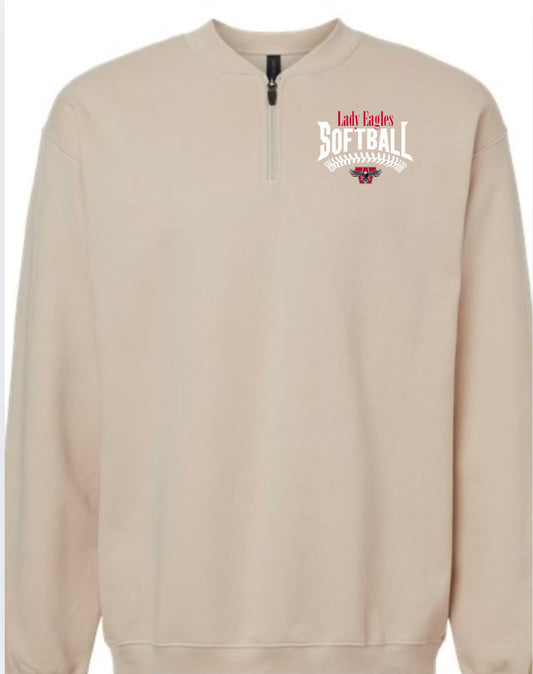 Lady Eagles Softball Gildan Soft 1/4 Zip