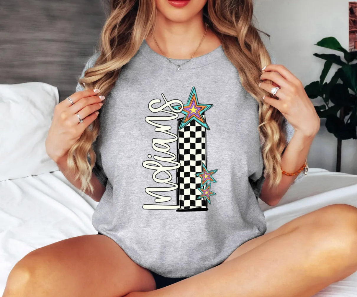 Indians Checkered Star
