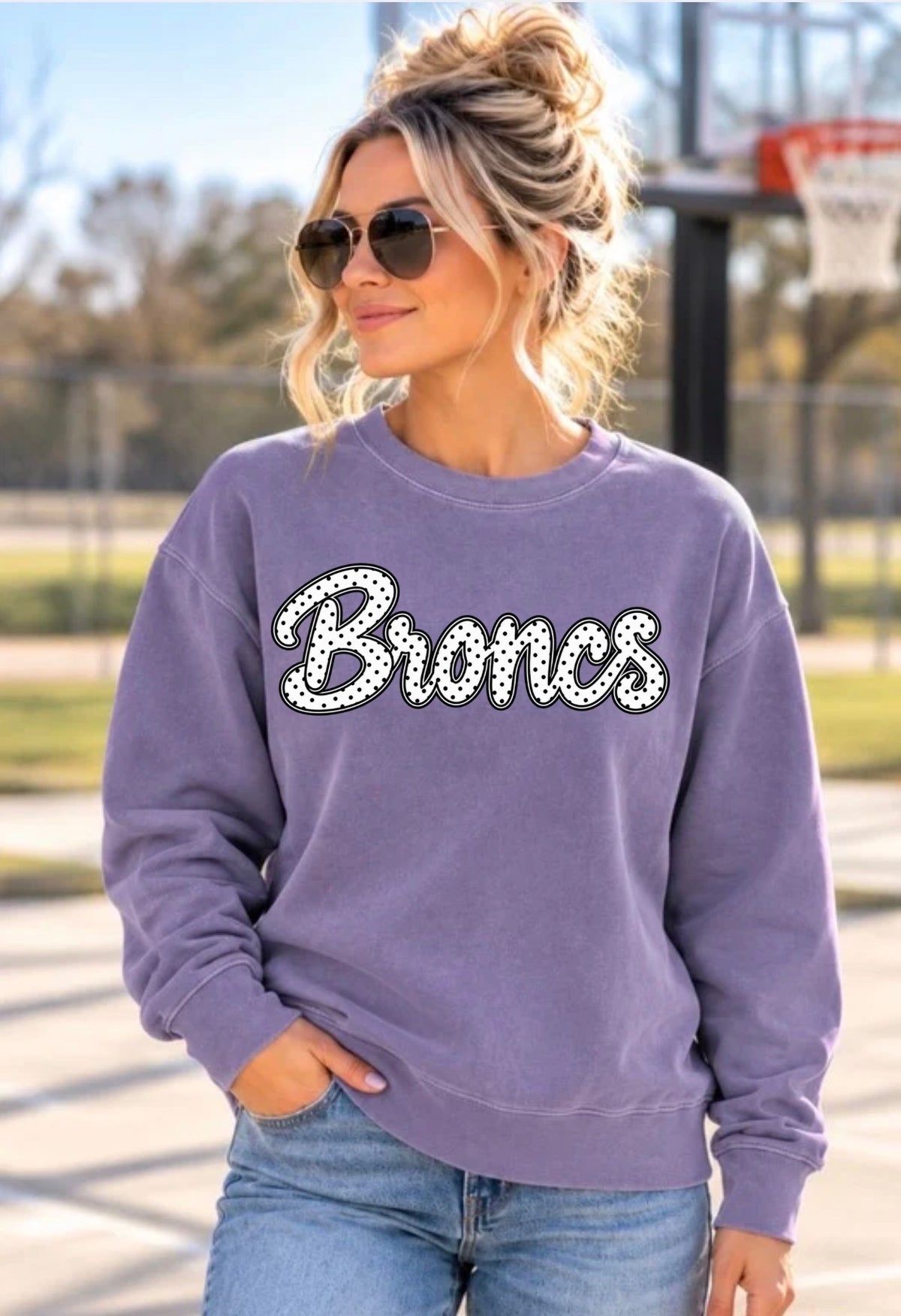 Broncs Pigmented Plum Independent Sweatshirt