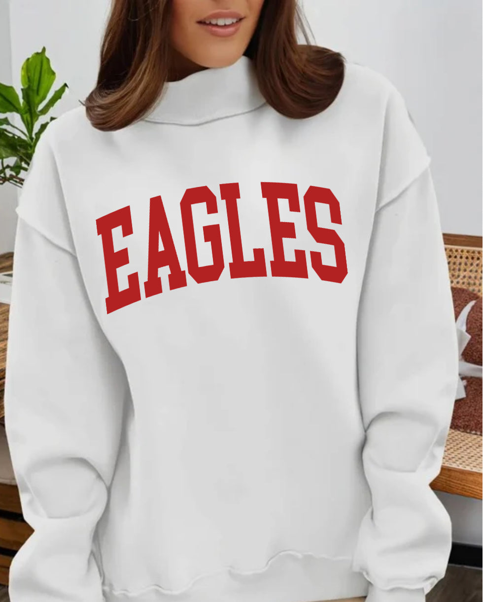 Reversible Mock Neck Sweater Oversized