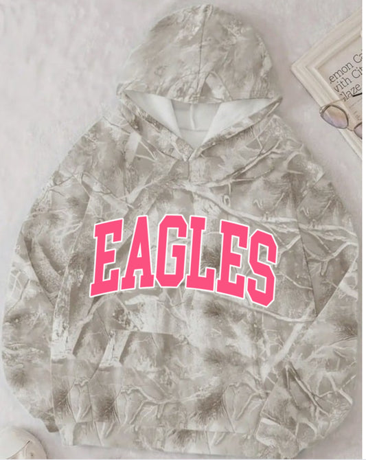 Eagles Vintage Wood Camo Pink Version
