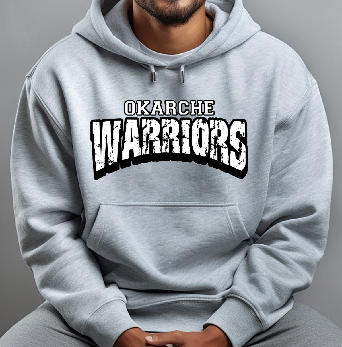 Okarche Warriors Big & Bold Gray