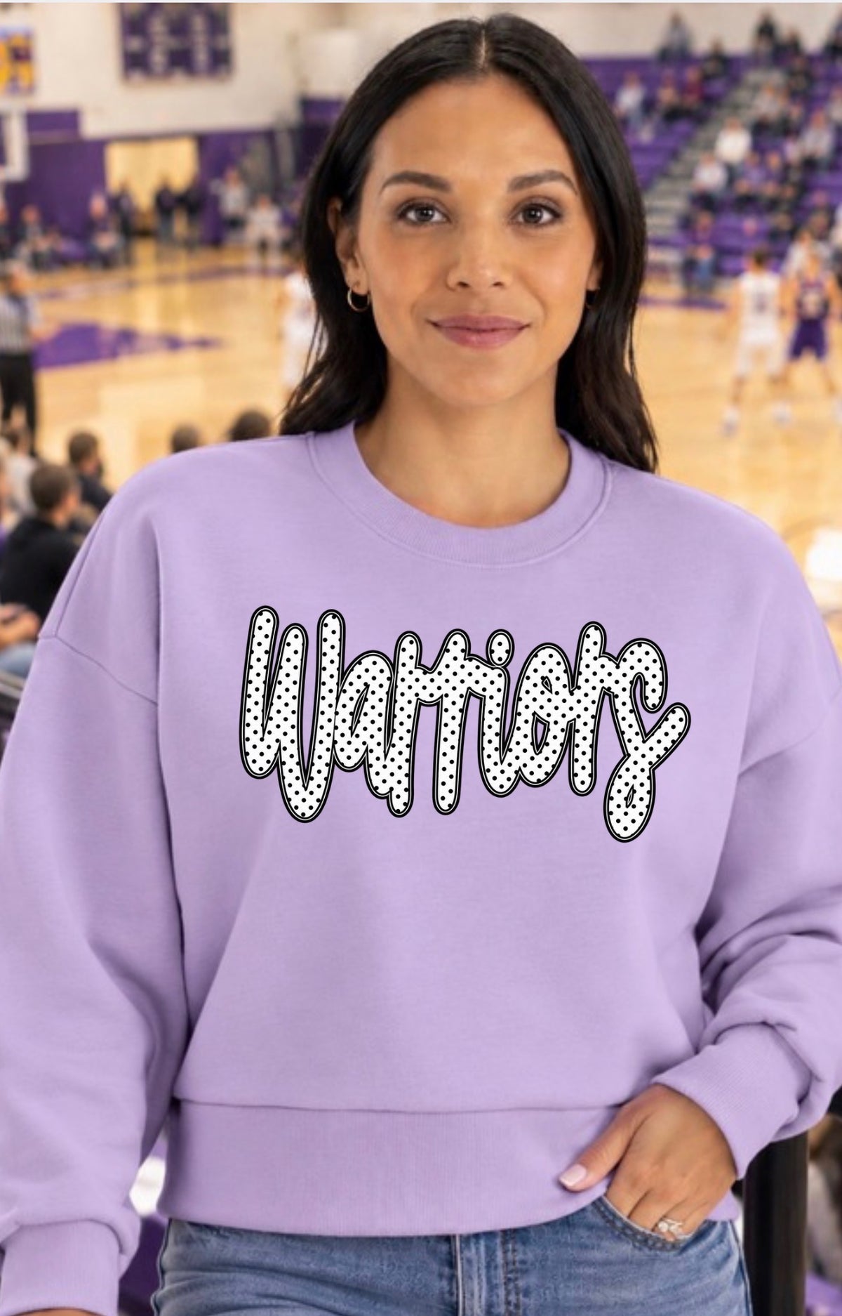 Warriors Crop Sweatshirt